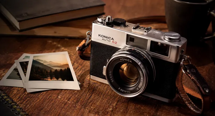 vintage camera product photo for animate photo AI