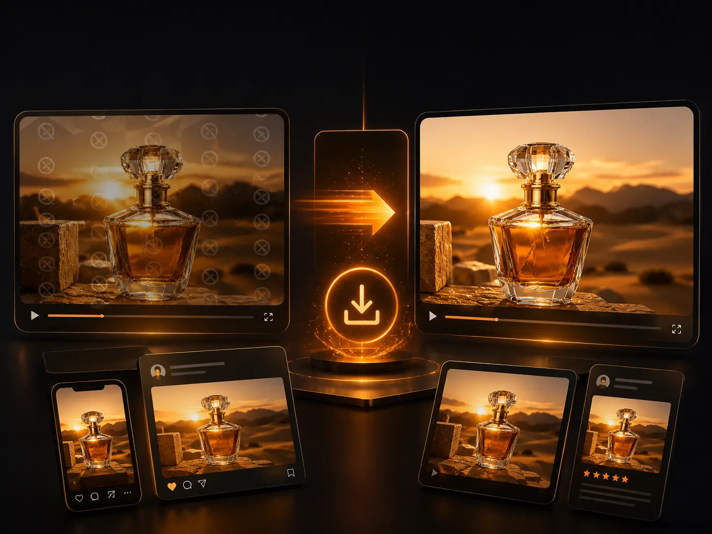 Image to video AI without watermark download generated from a photo