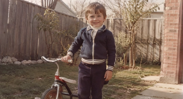 childhood memory photo before AI animation